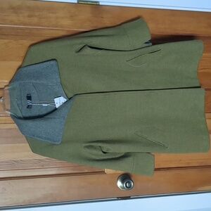 ZZ ZUO ER MEI Longer Green Women's Jacket Large NWT
